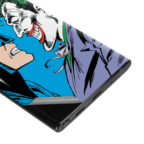 DC Comics The Joker vs Batman Vintage art Galaxy Note 10 Skin